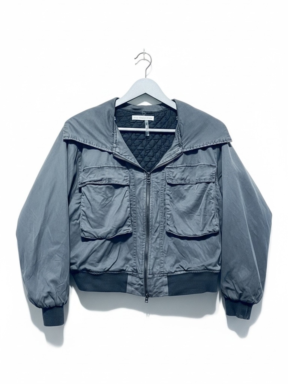 Young Fabulous & Broke Earhart Bomber Jacket Gray – Small
